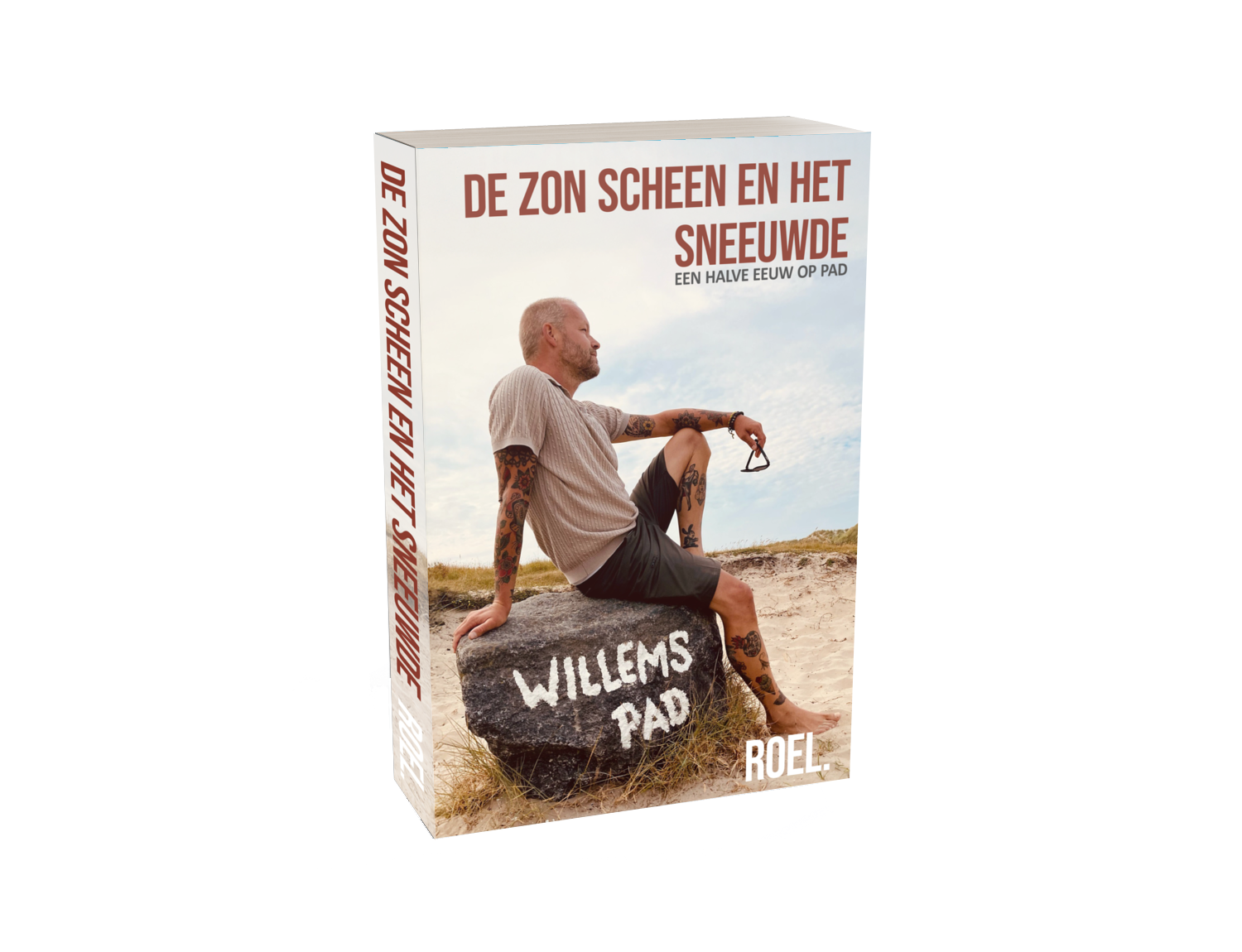 De zon scheen en het sneeuwde